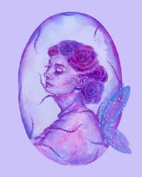 Image 1 of My Faery Lady Embellished Art Print