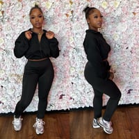 black pure comfort legging set 