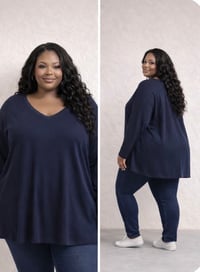 Image 1 of  New 30/32 Avenue Navy top #862*15