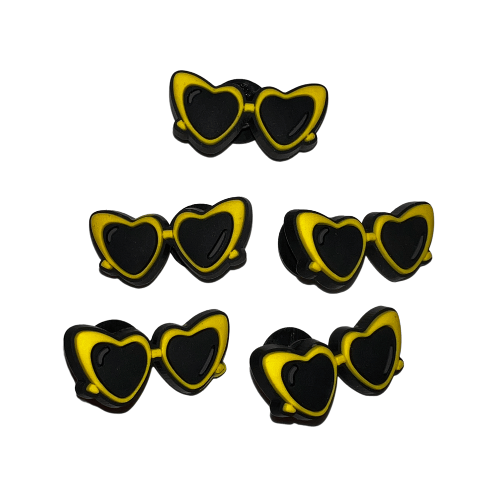 Image of Yellow Glasses Charm