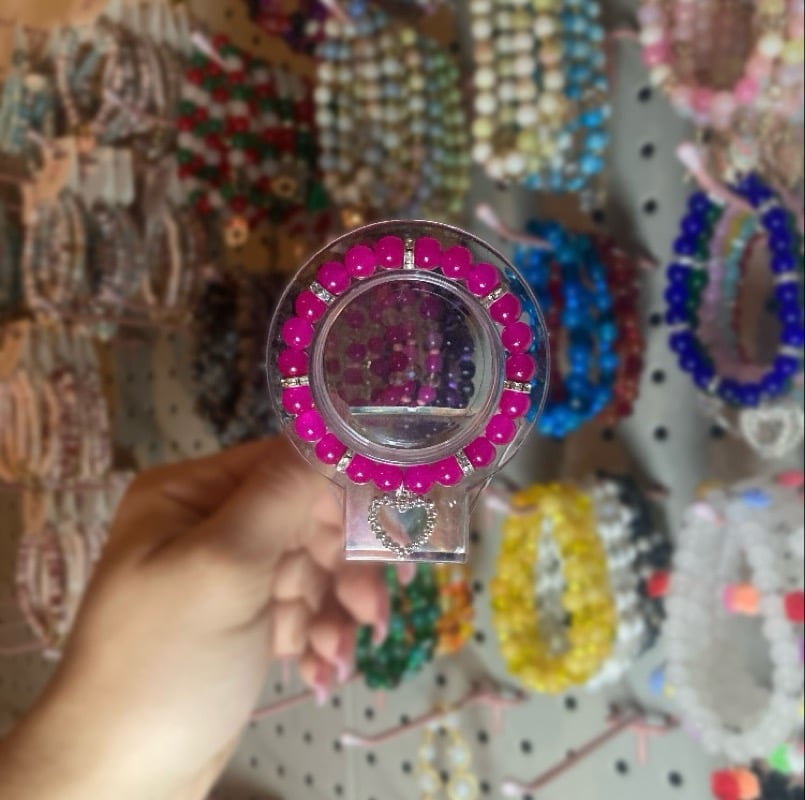 Image of Diamond Heart Hot Pink