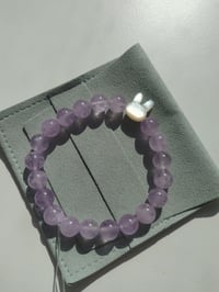 Image 3 of Amethyst bracelet with bunny 薰衣草紫水晶手链