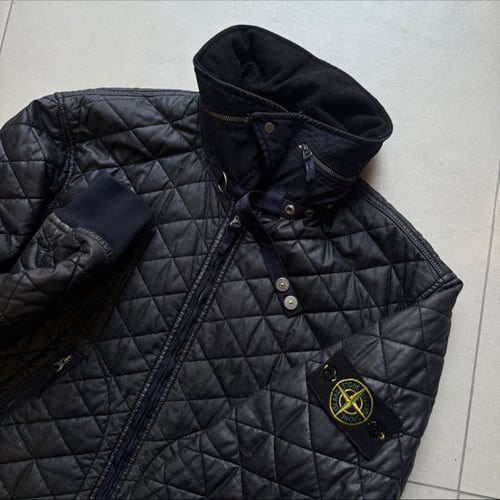Image of AW 2010 Stone Island Mussola Gommata Quilted Jacket, Size Medium