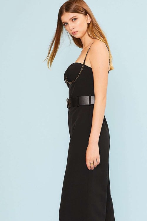 Image of Chain Trim Jumpsuit 