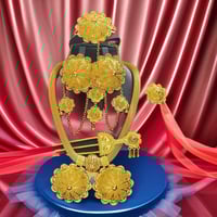 Image 2 of Golden Bloom Regal Jewelry Set