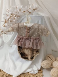 Image 2 of Photo prop | Newborn photo session body-dress| Bessie | brown