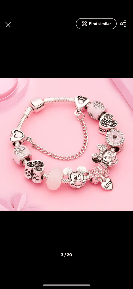Image of ‘Pandora Style’ Minnie Bracelet