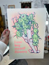 Flowers - A3 - 3 colour risograph print 