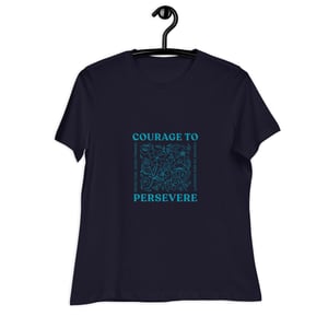 Image of Courage to Persevere Floral - Women's Relaxed T-Shirt