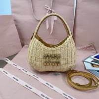 Image 4 of Miumiú Raffia Hobo Bag