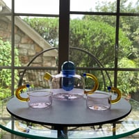 Image 2 of Multicolored Glass Tea Set
