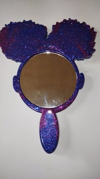 Image 3 of  Afro Puff Girl Wall/ Hand Mirror 