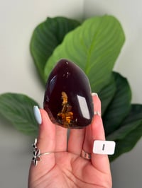 Image 9 of CHOOSE YOUR OWN HALF POLISHED BLUE SUMATRAN AMBER -INDONESIA- **UV REACTIVE**