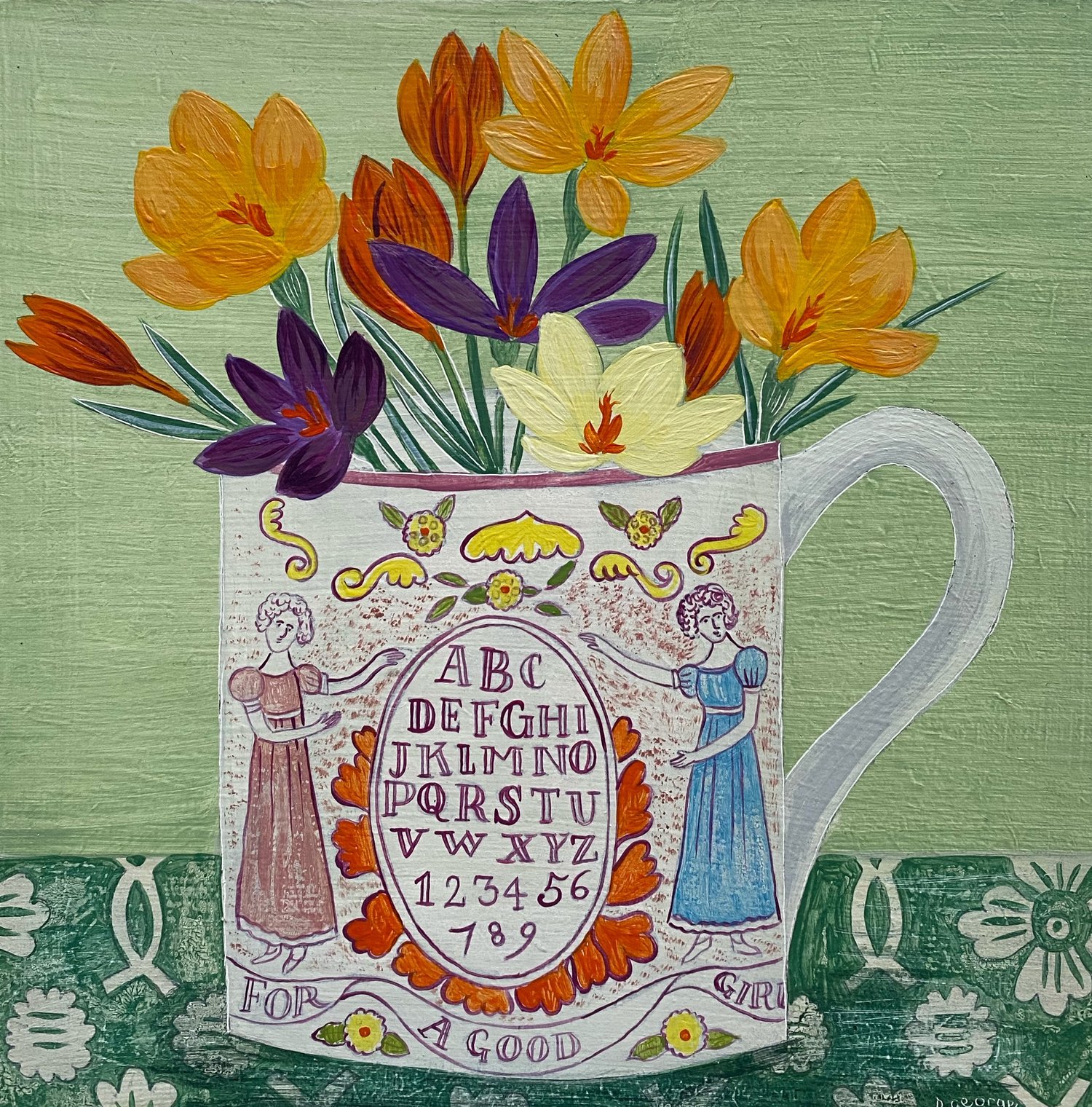 Image of Alphabet cup and crocus