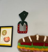 Image 5 of Fused glass strawberry candy mirror