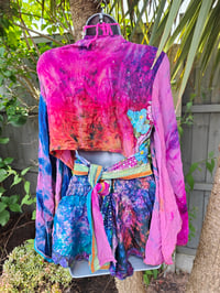 Image 3 of Wanderlust Stevie top rainbow flowers upto 14uk