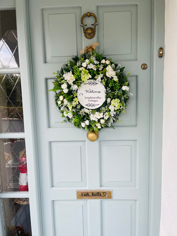 Image of 55cm + 45cm Personalised Wreath - any Colour Combo 