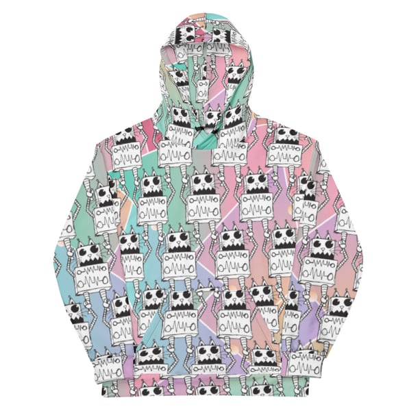 Image of PASTEL BOT HOODIE ALLOVERPRINT