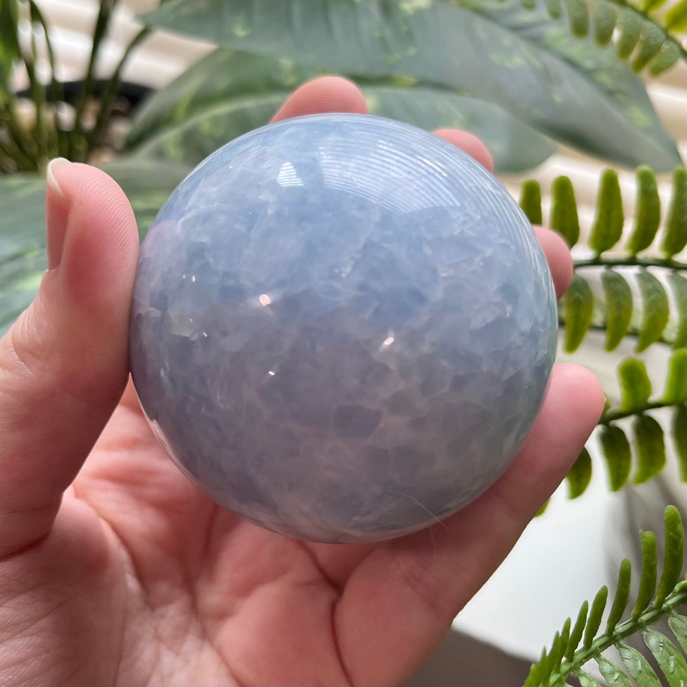 Blue Calcite Sphere C