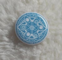 Image 1 of Elf Mage Spell Circle Mini Pinback Button - 1 Inch