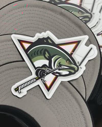 Image 1 of PREMIUM 5 INCH B-LOGO  STICKERS