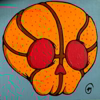 Image 1 of Skull bball painting