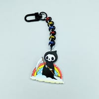 Image 3 of Rainbow Reaper Purse Charm 