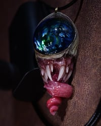 Image 11 of Alien Galaxy Eye, twisted tongue pendant, ooak