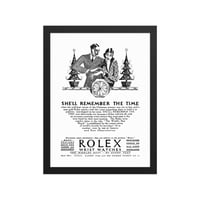 Image 2 of Rolex Christmas 1926 framed poster
