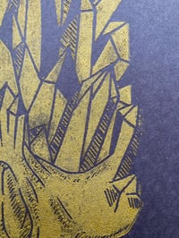 Image 4 of 'Clarity' Limited Gold Edition Blockprint