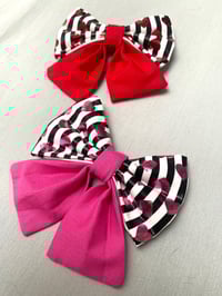 Image 2 of Queen of Hearts Striped Bow Ties/ Sailor Bow