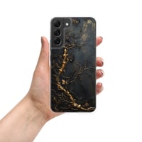 Image 15 of Gold and Black Tattered Texture Gnarled Roots Goth Inspired Clear Case for Samsung®