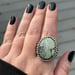 Image of Oval Damele Variscite Handmade Sterling Silver Ring