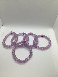 Image 6 of Flower Glass Beaded Bracelets 