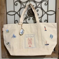Image 1 of East Coast Lobster Tote Bag - Large Multi Icon