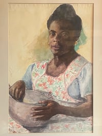 Image 3 of Mid Century Watercolour Portrait