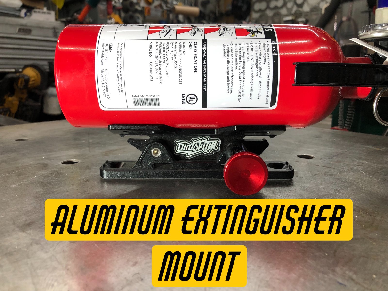 car extinguisher mount