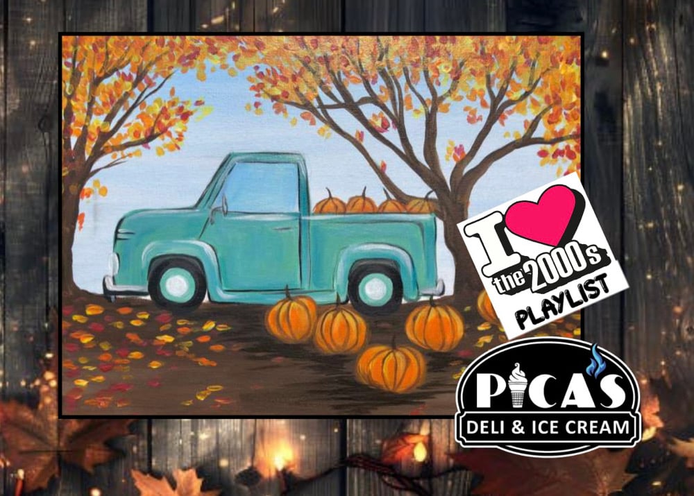 Image of Fall Paint Party 10/7 Pica's Ice Cream and Deli Methuen, MA