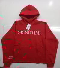 Image 2 of RED CROP HOODIE JOGGING SET