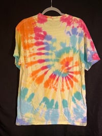 Image 4 of LARGE  Shrimply Irresistible Blacklight Reactive Tie Dye Shirt 3