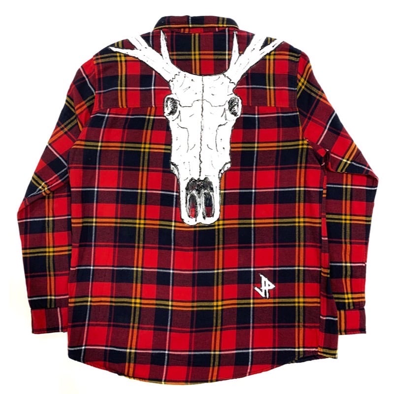 Image of DEER SKULL FLANNEL