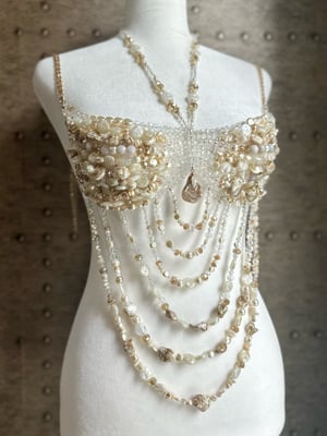 Image of Pearlescent Beaded Bralette