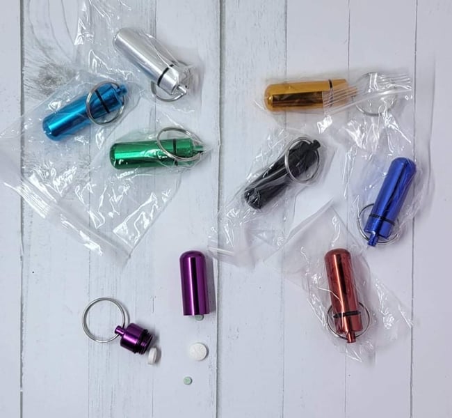 Rescue Medication Keychain Dispenser