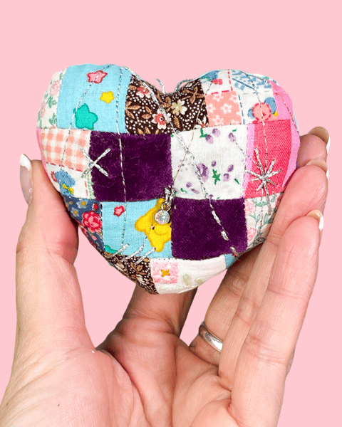 Image of My Heart To Yours Ornament Quilted Heart 4