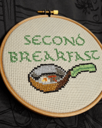 Image 1 of Second Breakfast | Cross Stitch
