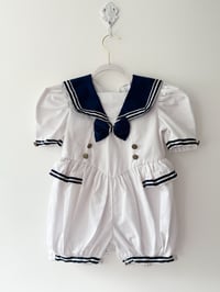 Image 1 of Nautical Romper - 3/4 years 