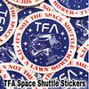 2” TFA Space Shuttle Stickers (FREE USA SHIPPING 🇺🇸)