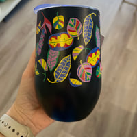 Image 2 of ΠΟΤΗΡΙ ΘΕΡΜΟΣ ΜΑΥΡΟ ΜΕ ΦΥΛΛΑ