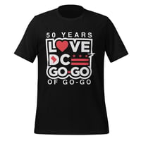 Image 1 of `LOVE DC GOGO "50 YRS of GOGO" Black T-shirt