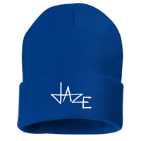 Sketch Cuff Beanie Blue